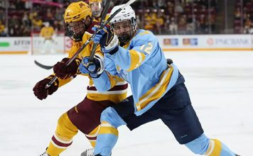Men’s Ice Hockey Dominates Five-Time National Champions