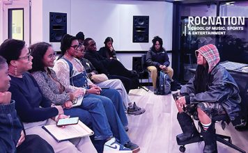 Grammy Winning Artist Visits Roc Nation School