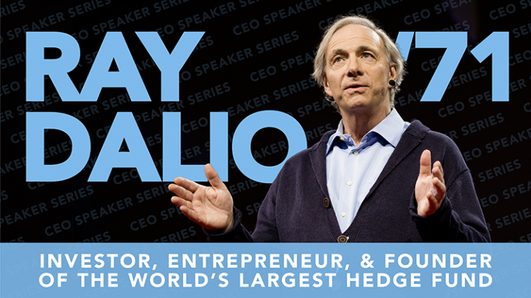 Alumnus Ray Dalio Headlines Centennial CEO Speaker Series