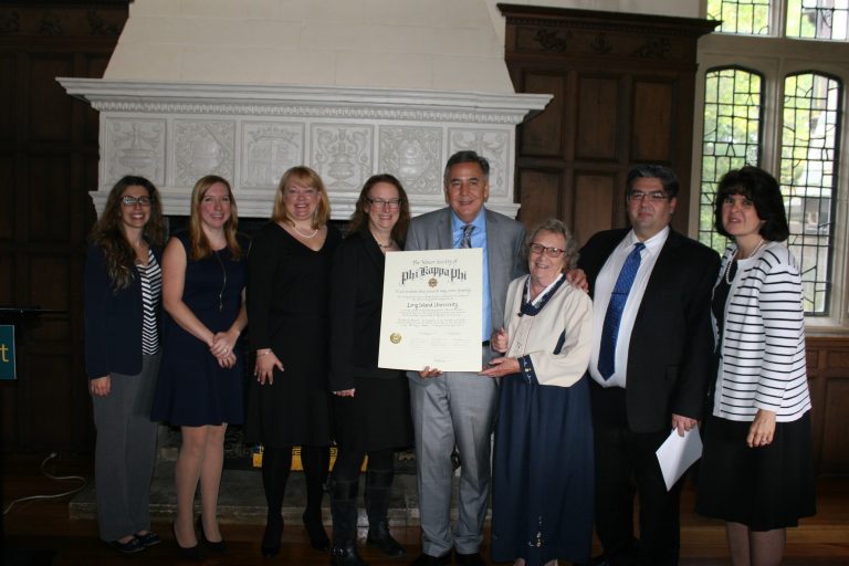 LIU Inducted into Phi Kappa Phi, One of the Nation’s Oldest Honor Societies