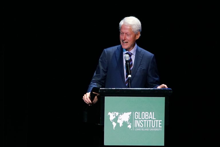 President Bill Clinton Addresses Global Issues at LIU Post