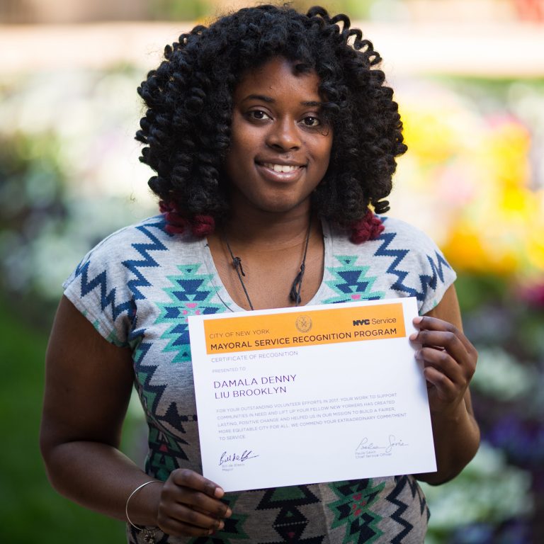 LIU Brooklyn Students Honored by New York City Mayor Bill de Blasio for Their Service