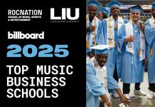 Roc Nation School of Music, Sports & Entertainment at LIU Named to Billboard Magazine’s 2025 Top Music Business Schools List