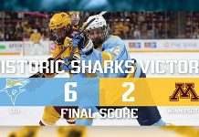 Sharks Dominate Five-Time National Champions