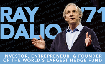 Alumnus Ray Dalio Headlines Centennial CEO Speaker Series