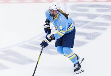 Women’s Hockey Wins Four Straight, Eyes NEWHA Tournament Run