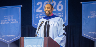 NBA Legend Clyde Frazier Delivers Long Island University Centennial Commencement Address
